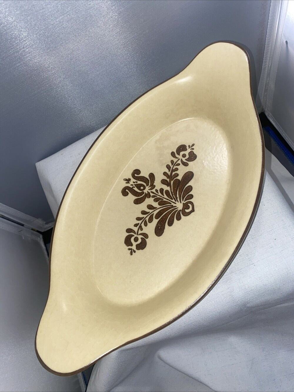 Pfaltzgraff “Village” Au Gratin Oval Casserole Dish 22 oz #270 11.5”